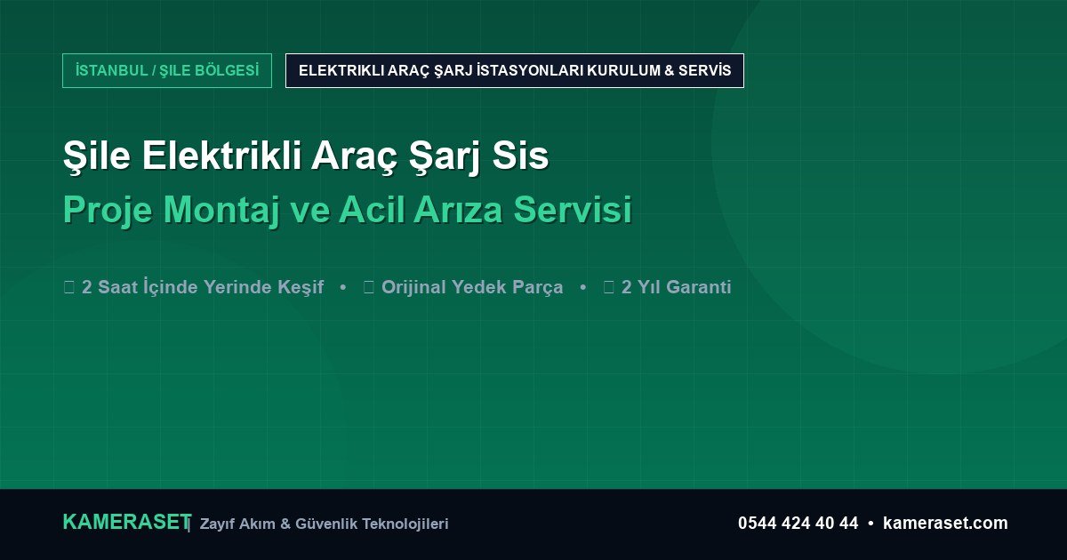 Şile Elektrikli Araç Şarj Sistemleri: Proje Montajı ve Arıza Servisi — Güvenlik Sistemleri Rehberi