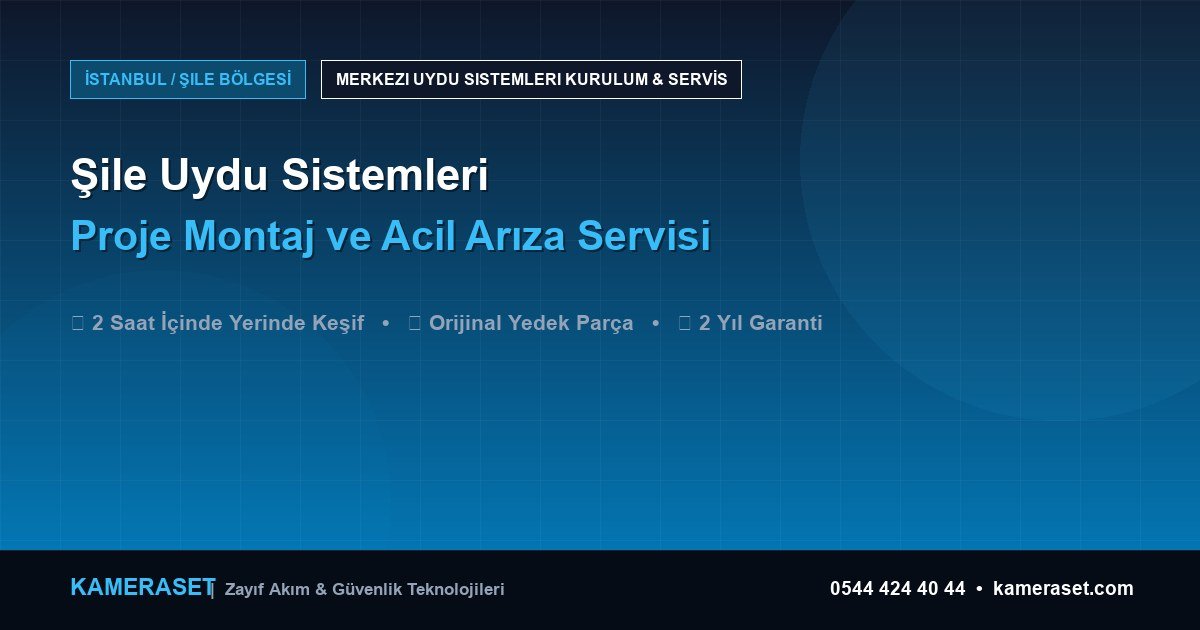 Şile Uydu Sistemleri: Proje Montajı ve Arıza Servisi — Profesyonel Güvenlik Kılavuzu
