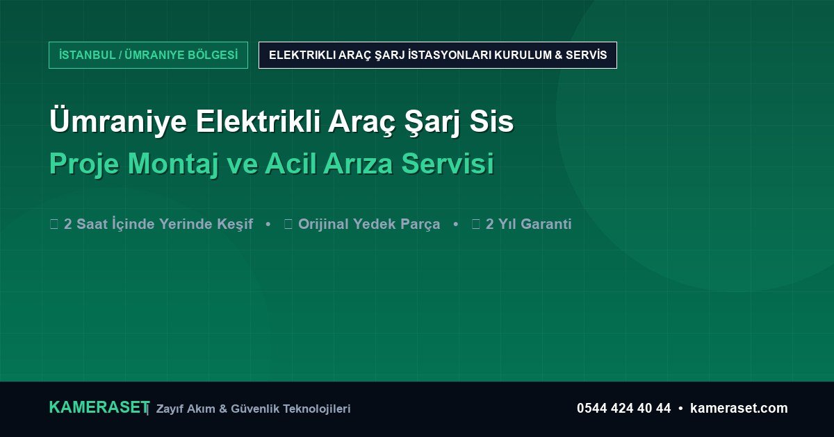 Ümraniye Elektrikli Araç Şarj Sistemleri: Proje Montajı ve Arıza Servisi — Güvenlik Sistemleri Rehberi