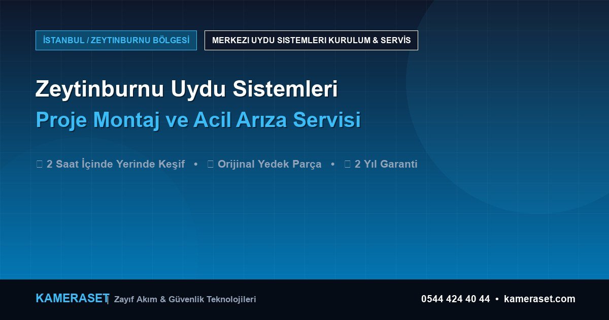 Zeytinburnu Uydu Sistemleri: Proje Montajı ve Arıza Servisi — Güvenlik Sistemleri Rehberi