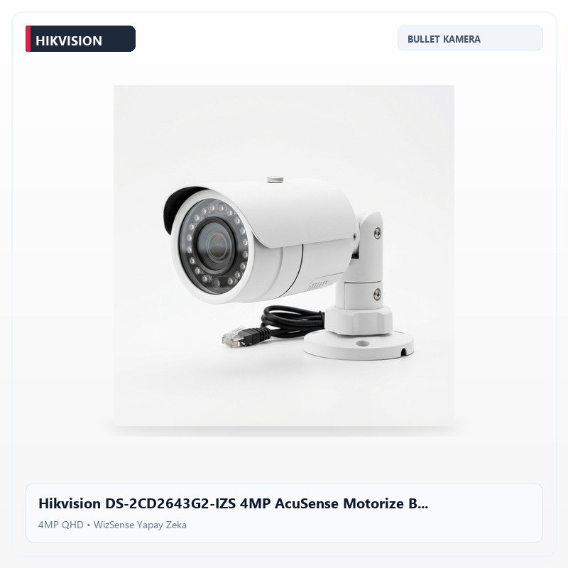 Hikvision DS-2CD2643G2-IZS 4MP AcuSense Motorize Bullet