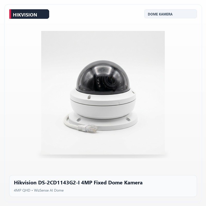 Hikvision DS-2CD1143G2-I 4MP Fixed Dome Kamera