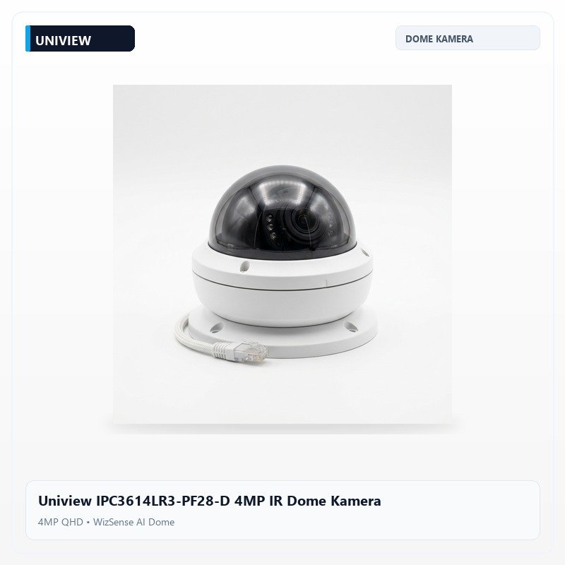 Uniview IPC3614LR3-PF28-D 4MP IR Dome Kamera