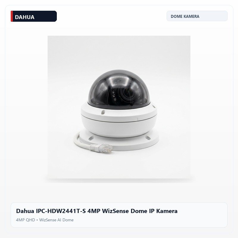 Dahua IPC-HDW2441T-S 4MP WizSense Dome IP Kamera