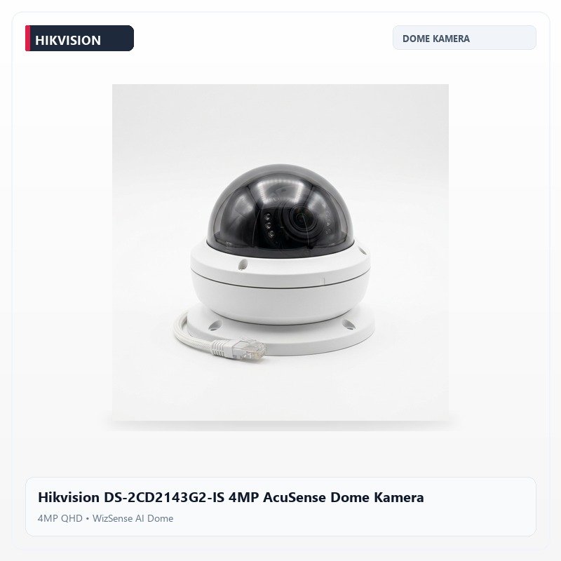 Hikvision DS-2CD2143G2-IS 4MP AcuSense Dome Kamera