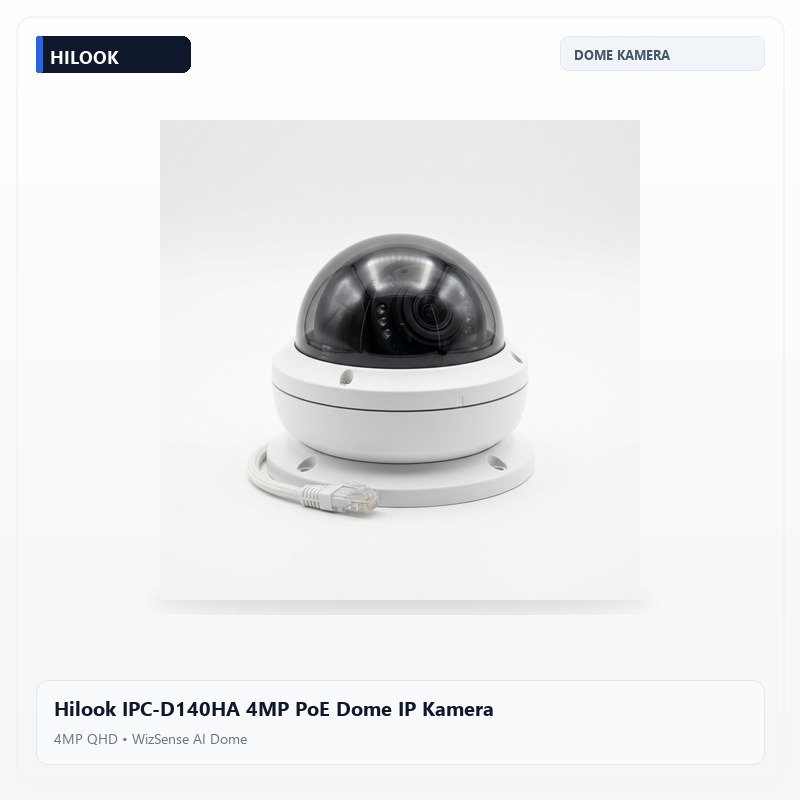 Hilook IPC-D140HA 4MP PoE Dome IP Kamera
