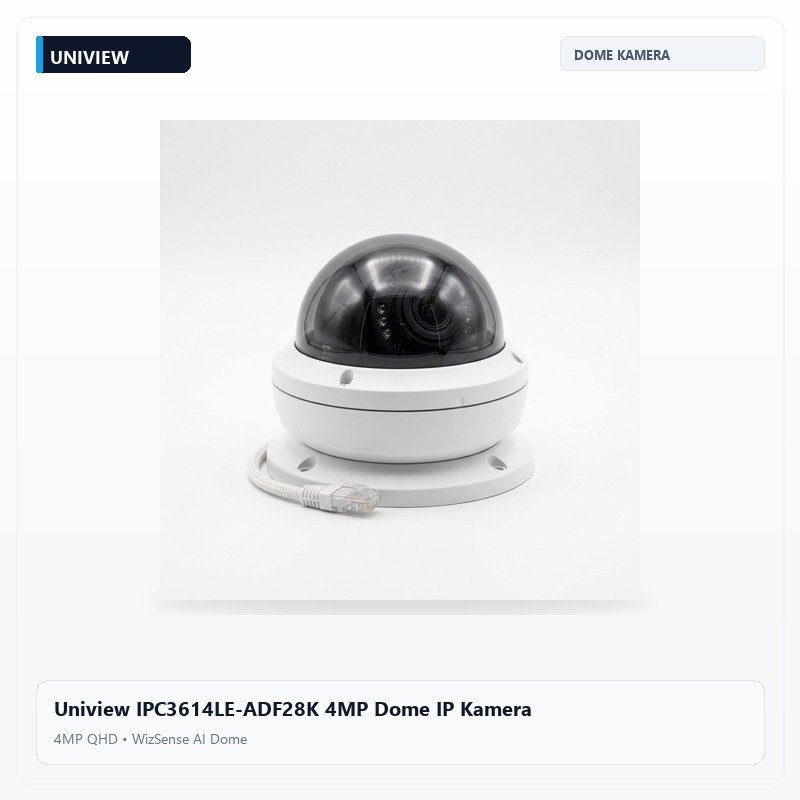 Uniview IPC3614LE-ADF28K 4MP Dome IP Kamera
