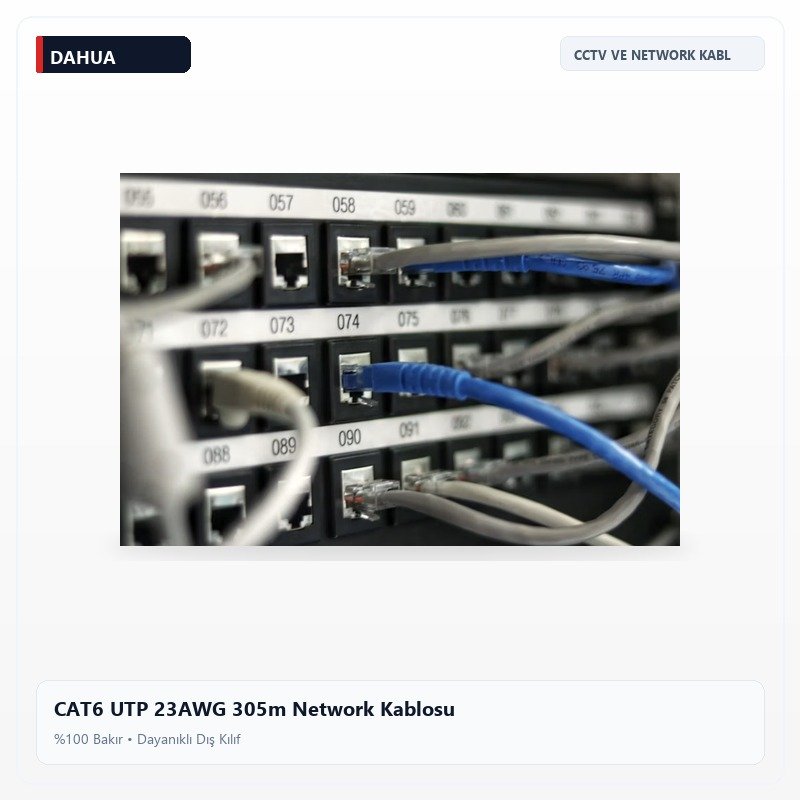 CAT6 UTP 23AWG 305m Network Kablosu