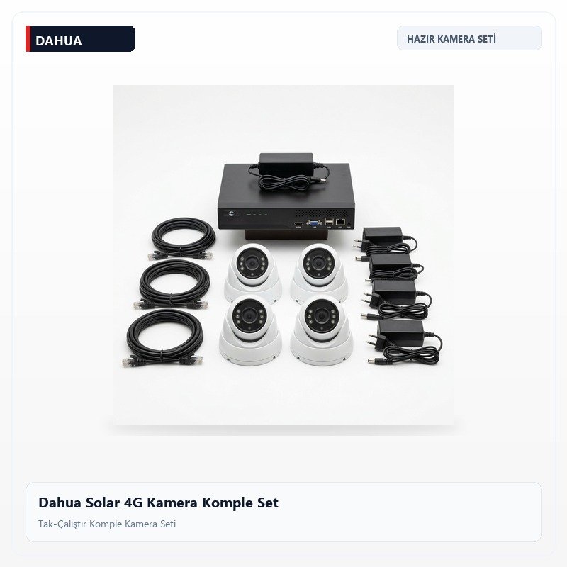 Dahua Solar 4G Kamera Komple Set